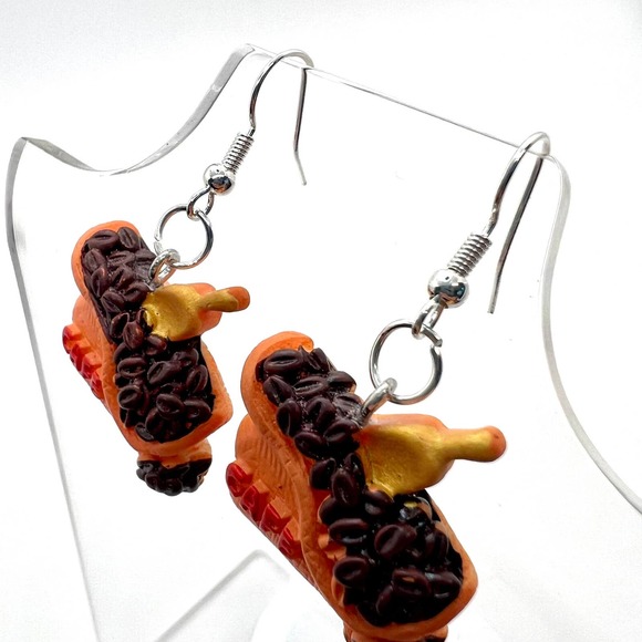 Coffee Earrings - Barista Earrings - Coffee Bean Earrings - Cafe Earrings - Picture 5 of 10